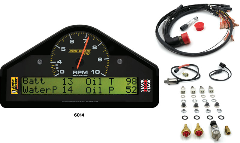 AutoMeter Race Display System with 35 PSI Water Pressure Channel 6014