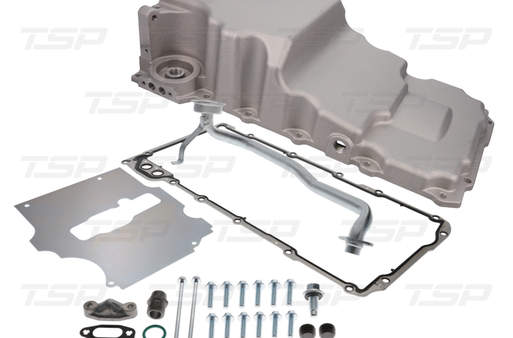 Top Street Performance (81075): LS Aluminum Rear Sump Low-Profile Retro-Fit Oil Pan with Added Clearance