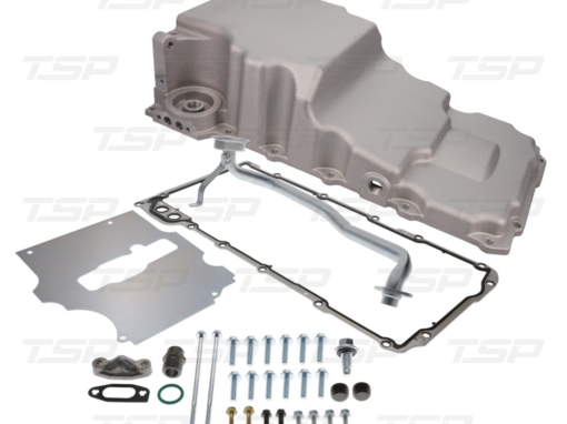 Top Street Performance (81075): LS Aluminum Rear Sump Low-Profile Retro-Fit Oil Pan with Added Clearance