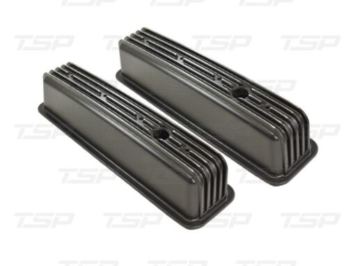 Top Street Performance (SP8528BK) Black Series Center-Bolt Valve Covers for Small Block Chevy