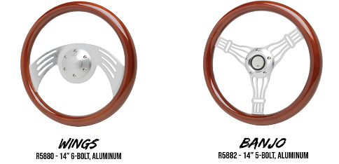 Racing Power Company (R5860–R5882): Wood Steering Wheel